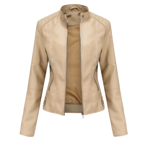 Leren Dames Jas met Figursneden Pasvorm en Tijdloos Design 3