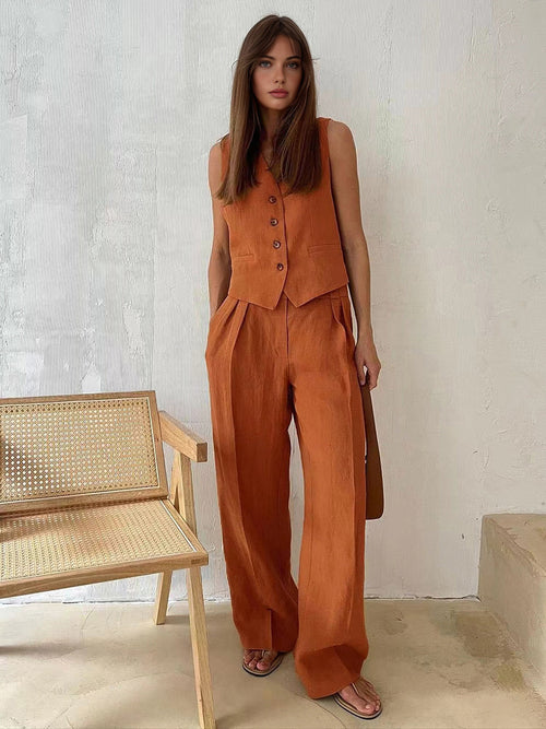 Linnen Broek Dames voor Zomer Casual en Formele Gelegenheden 0