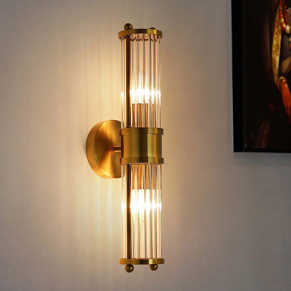 Luxe Gouden Wandlamp voor Badkamer - Elegante Muurlamp met Verfijnde Afwerking 1