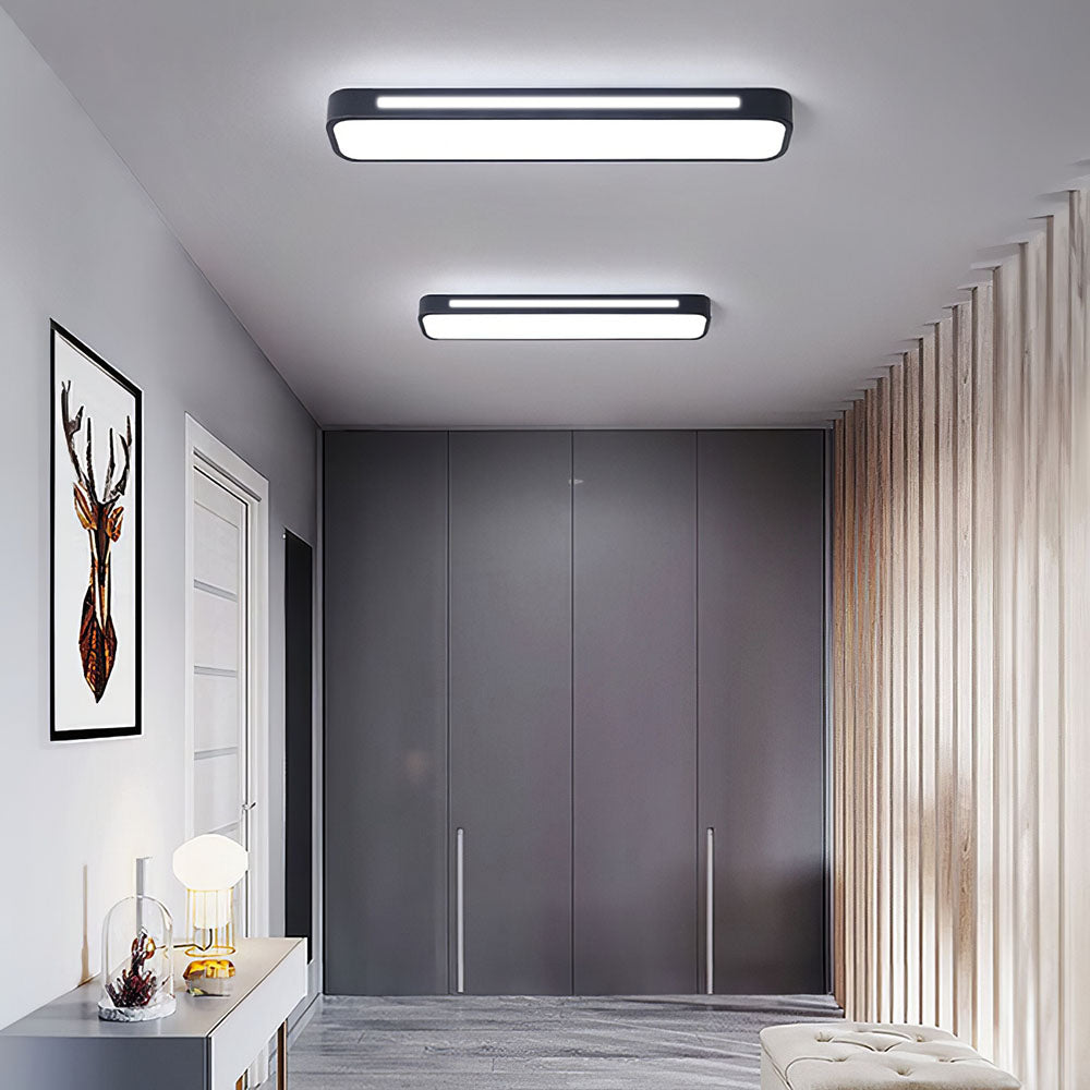 Minimalistisch Lineair LED Plafondlicht met Aanpasbare Maten en Warm Witte Verlichting 0