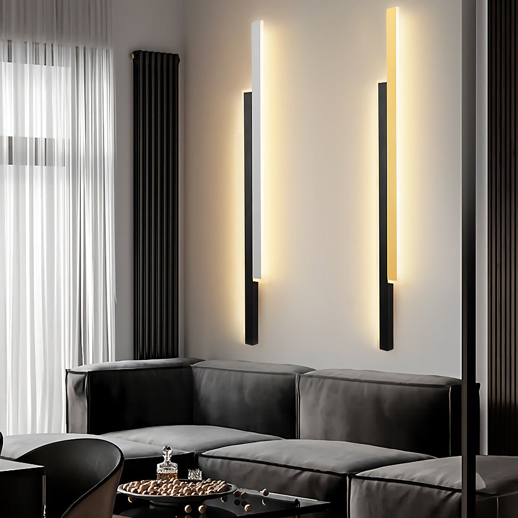 Minimalistische Dubbele Lange LED Wandlamp voor Binnen - Ideaal voor Woonkamer en Badkamer 4