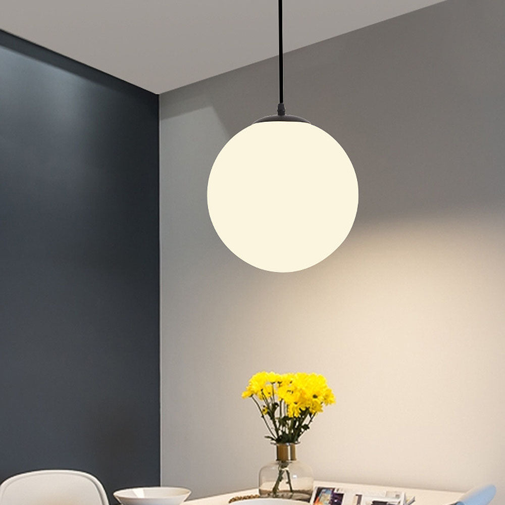 Minimalistische Glazen Hanglamp met Elegant Ontwerp en E27/E26 Lampvoet 4
