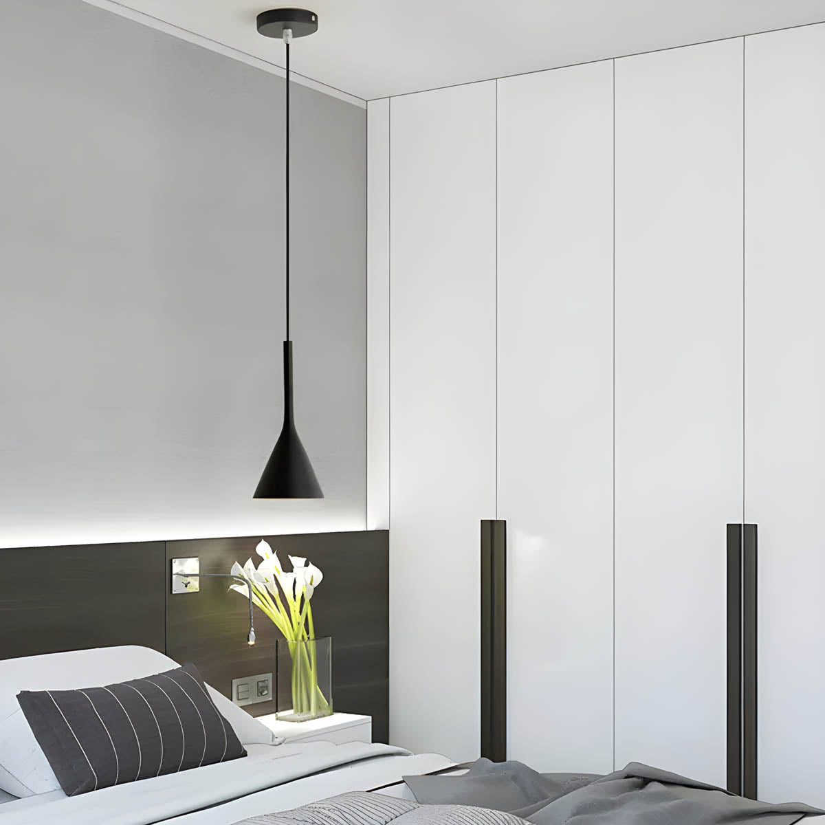 Minimalistische Hanglamp Zwart voor Eettafel en Woonkamer – Energiezuinige LED Verlichting 5