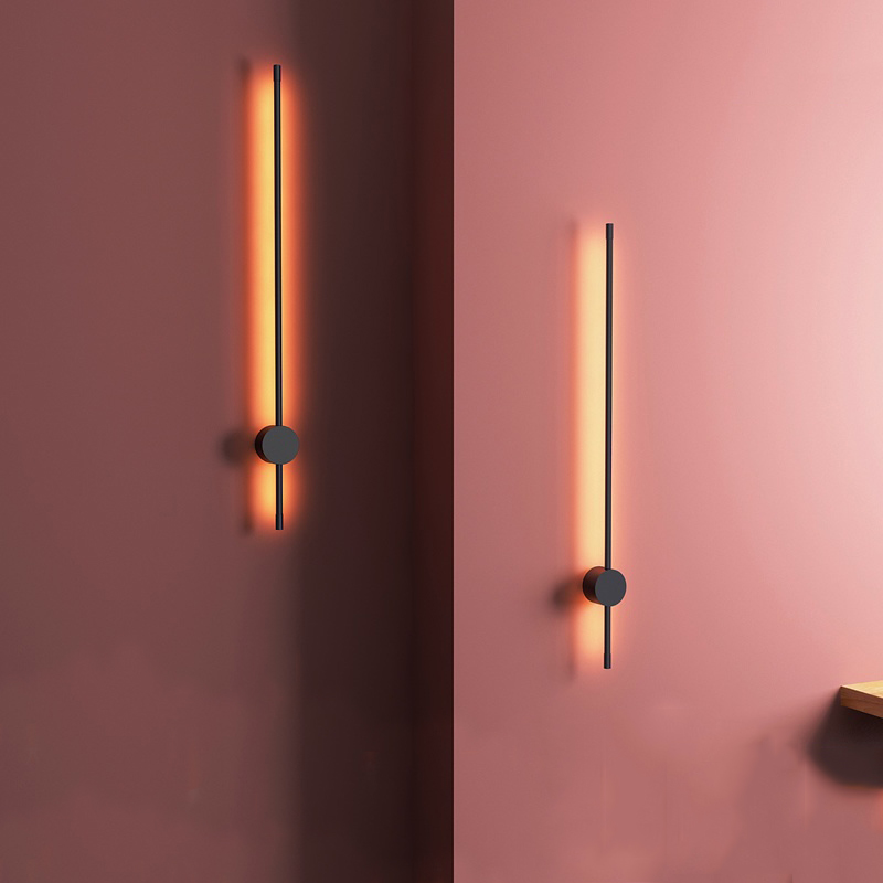 Minimalistische Wandlamp Zwart met Aanpasbare Kleurtemperaturen – Modern Muurlamp voor Binnen 2