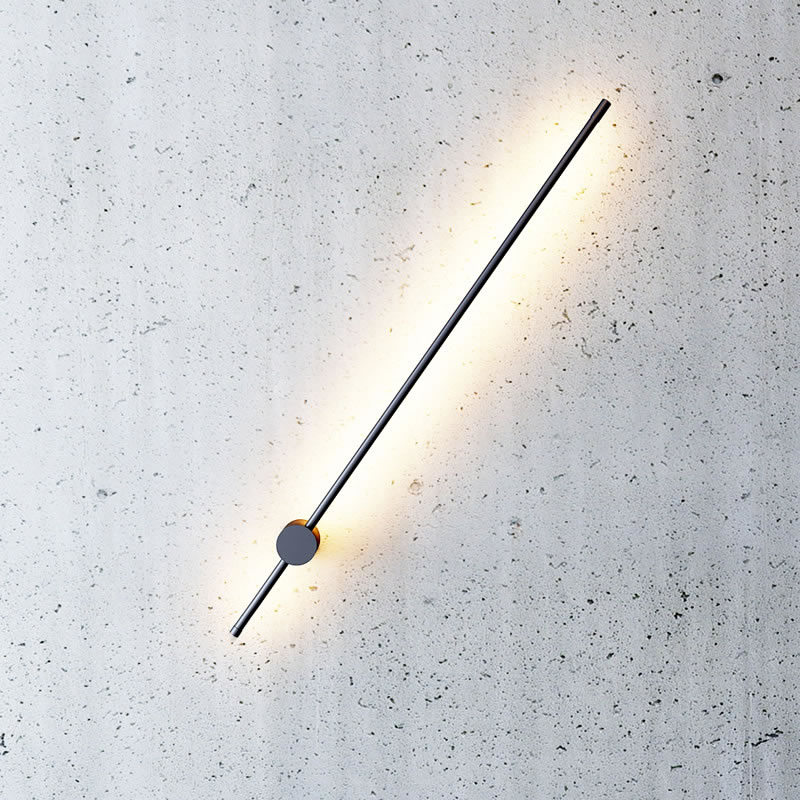 Minimalistische Wandlamp Zwart met Aanpasbare Kleurtemperaturen – Modern Muurlamp voor Binnen 7
