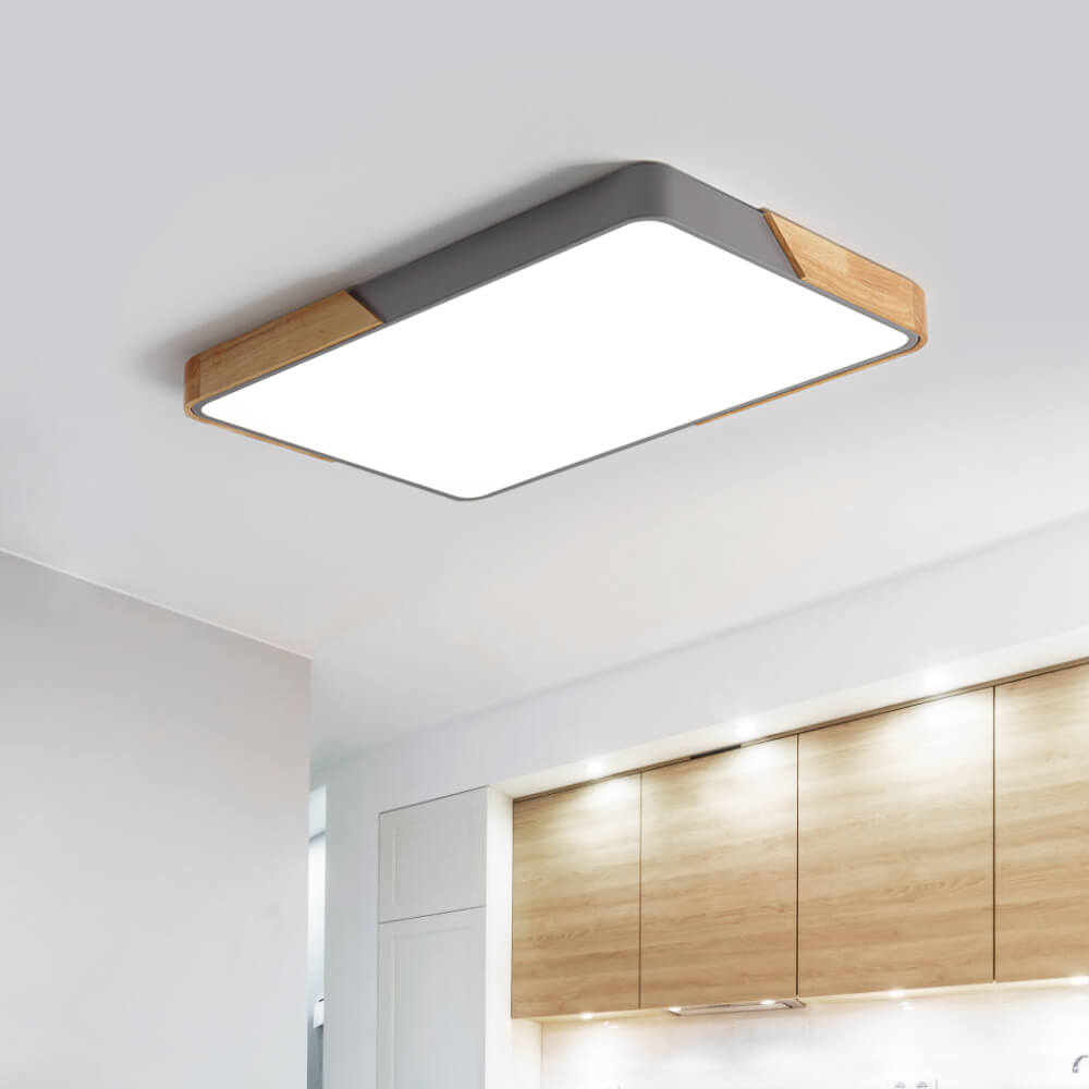 Moderne Dimbare LED Plafondlamp - Witte Plafonniere voor Slaapkamer en Woonkamer 0
