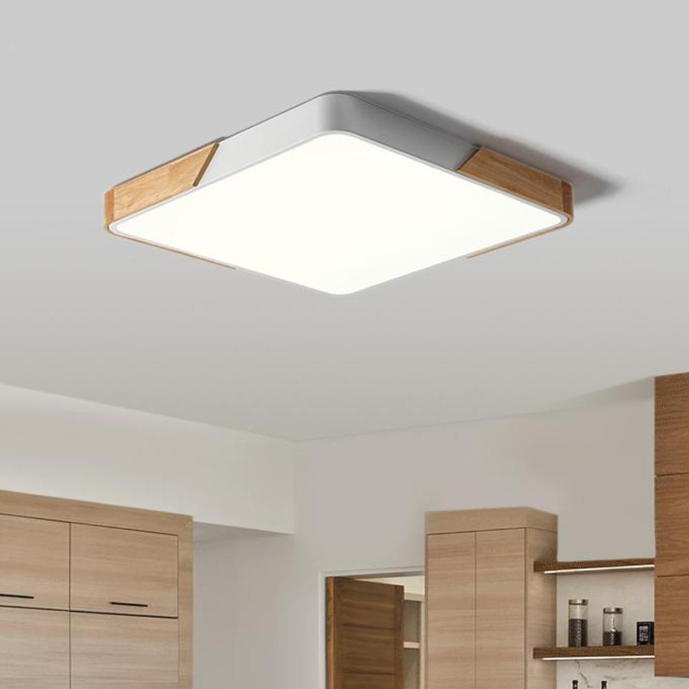 Moderne Dimbare LED Plafondlamp - Witte Plafonniere voor Slaapkamer en Woonkamer 1