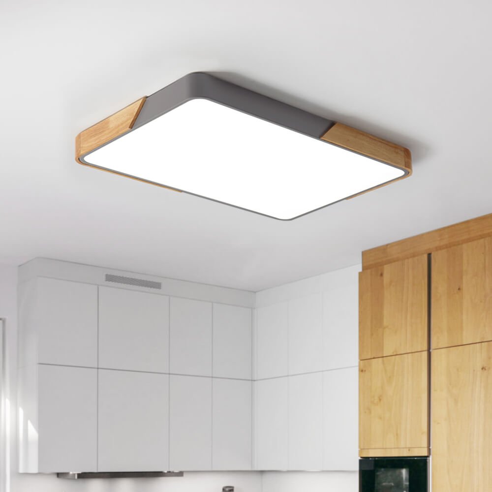 Moderne Dimbare LED Plafondlamp - Witte Plafonniere voor Slaapkamer en Woonkamer 2