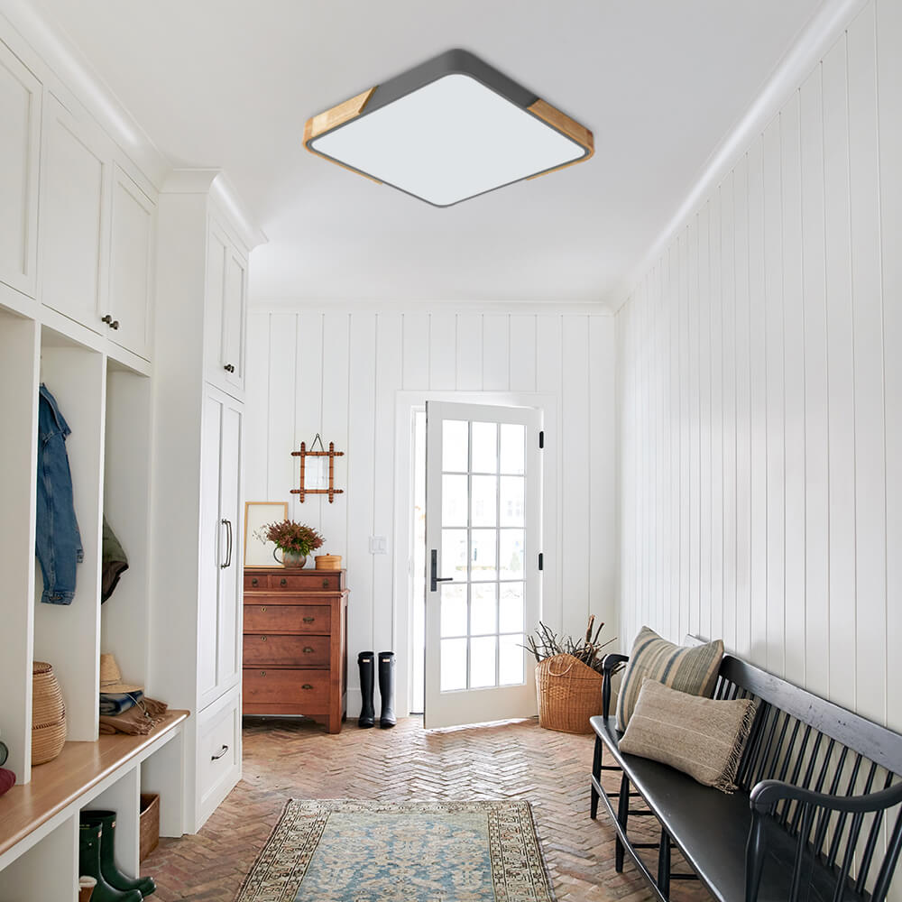 Moderne Dimbare LED Plafondlamp - Witte Plafonniere voor Slaapkamer en Woonkamer 5