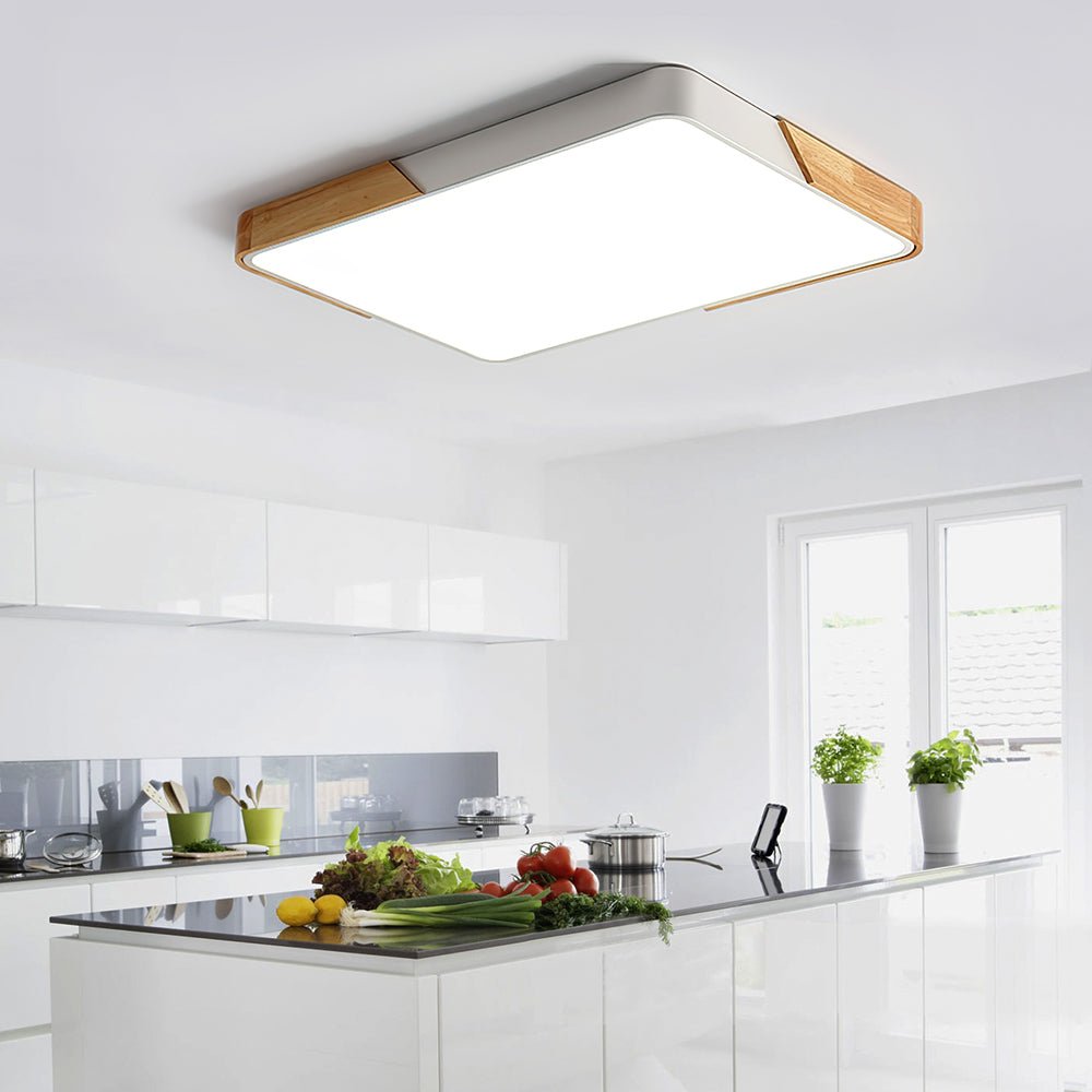 Moderne Dimbare LED Plafondlamp - Witte Plafonniere voor Slaapkamer en Woonkamer 6