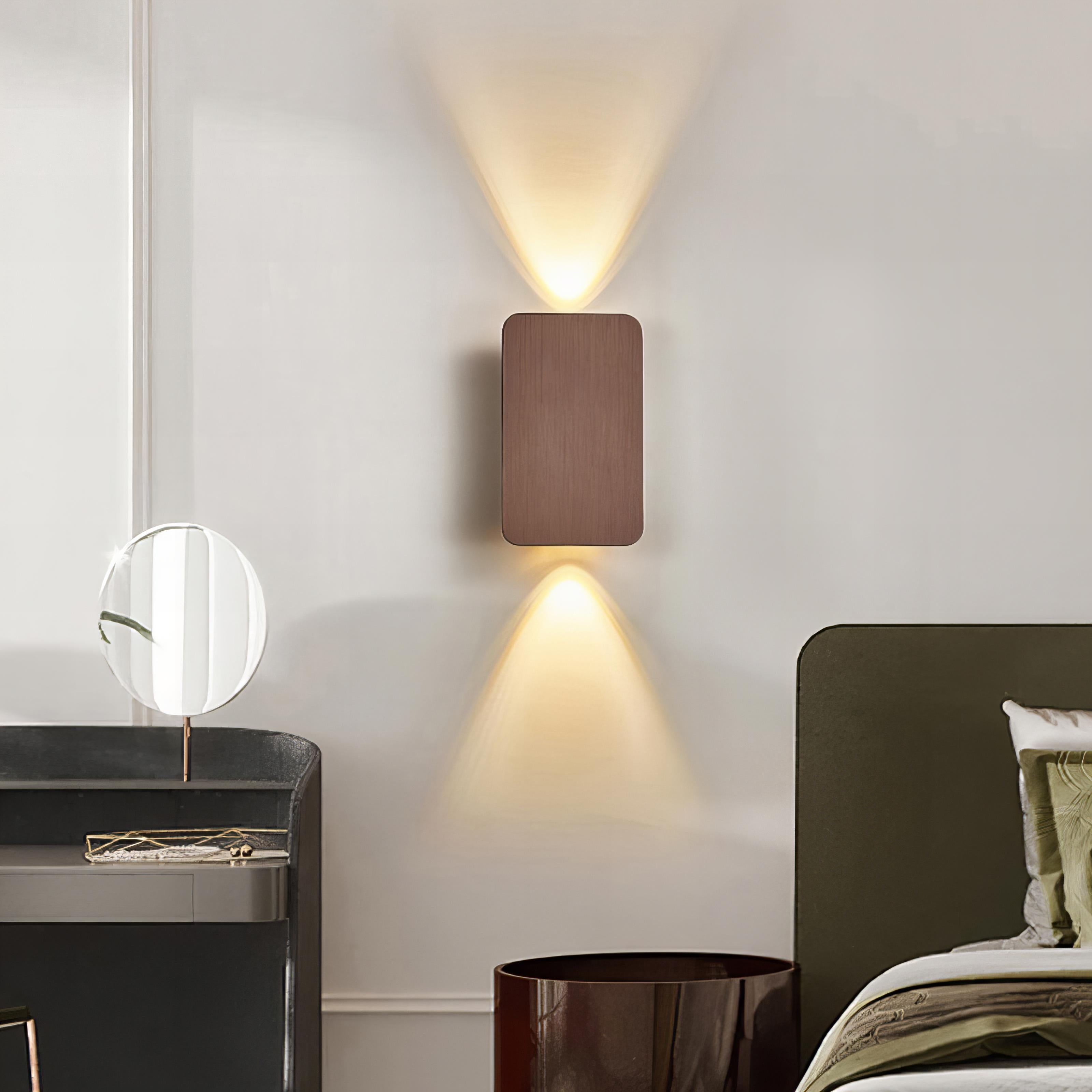 Moderne Dimbare Wandlamp Binnen - Slank Rechthoekig Ontwerp in Zwart of Goud 5