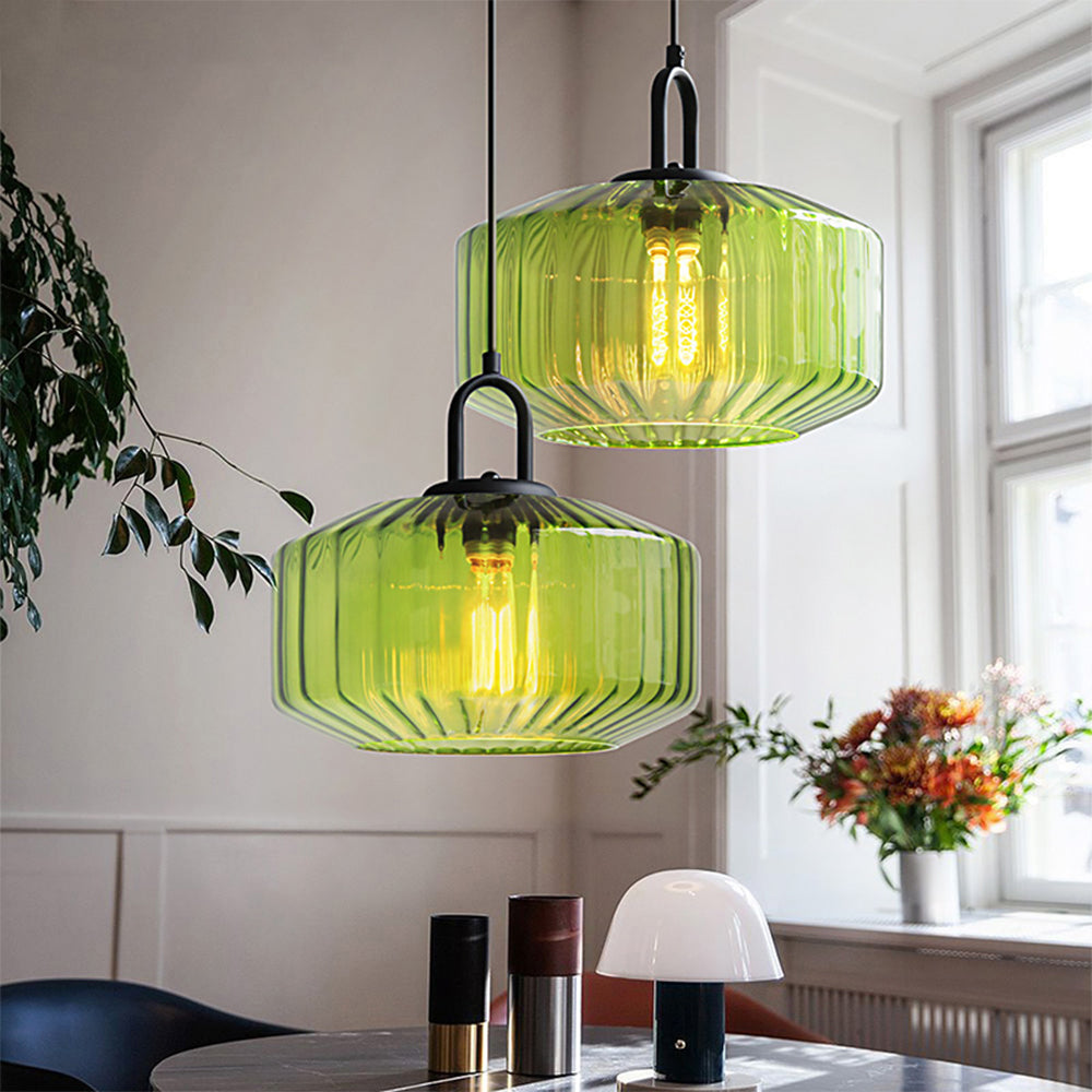 Moderne Hanglamp voor Eettafel - Elegante Glas en Metaal Eetkamer Lamp met Warme Verlichting 0
