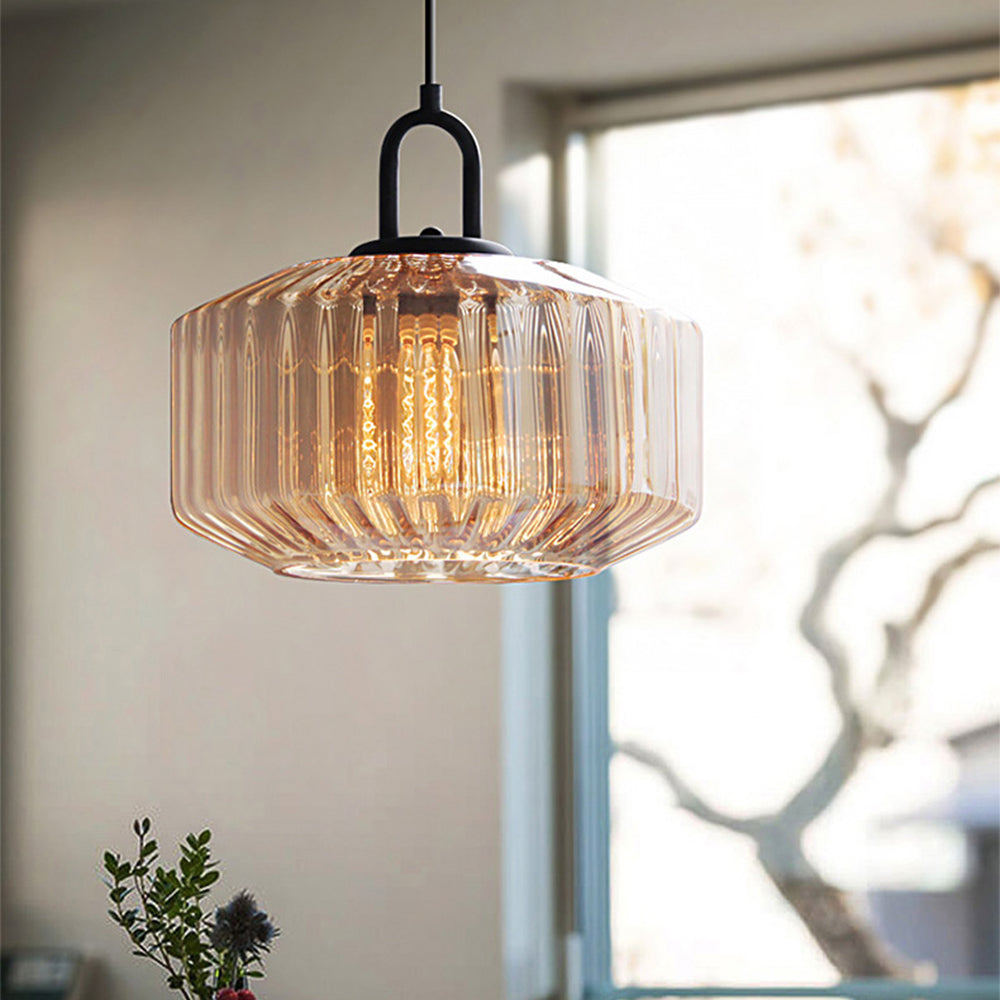 Moderne Hanglamp voor Eettafel - Elegante Glas en Metaal Eetkamer Lamp met Warme Verlichting 6