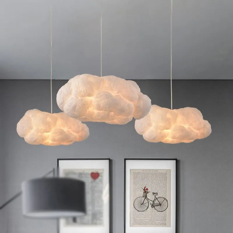 Moderne Hanglamp voor Eettafel, Woonkamer Lamp met Wolk-Design voor Warme Verlichting 2