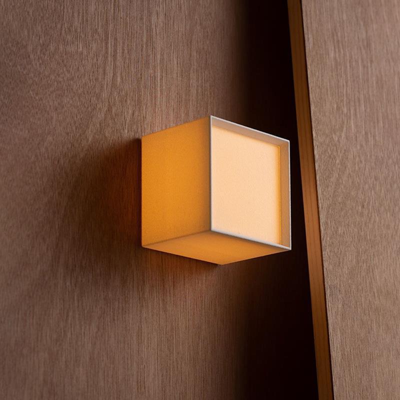 Moderne Japanse Wandlamp met Stoffen Kap voor Binnen – Elegante Muurlamp met Geïntegreerde LED 5