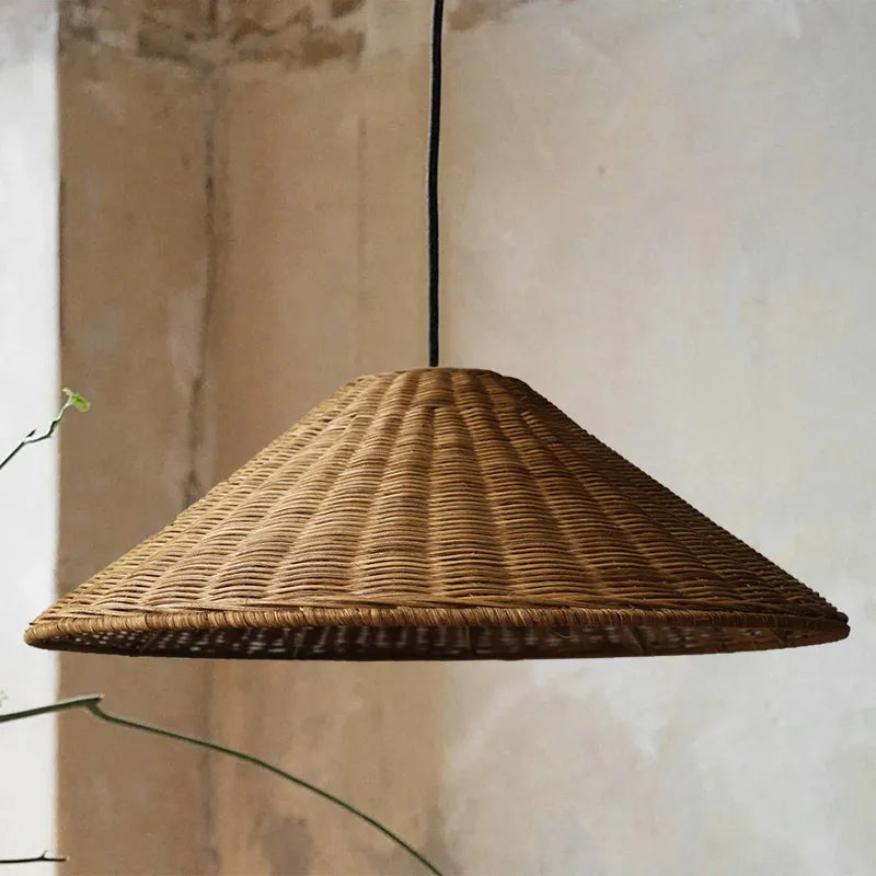 Moderne Kroonluchter van Bamboe en Rattan - Natuurlijke Elegantie voor Elke Ruimte 2