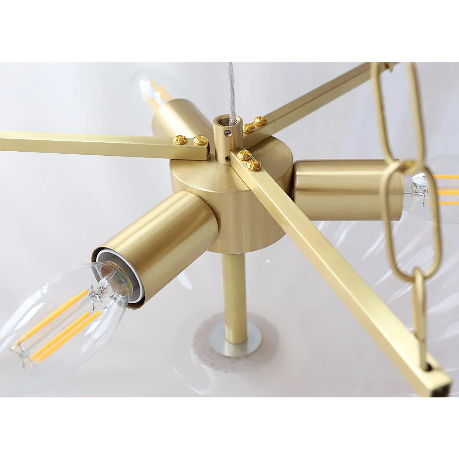 Moderne Kroonluchter van Glas en Metaal – Elegante Kristallen Verlichting voor Binnenruimtes 6