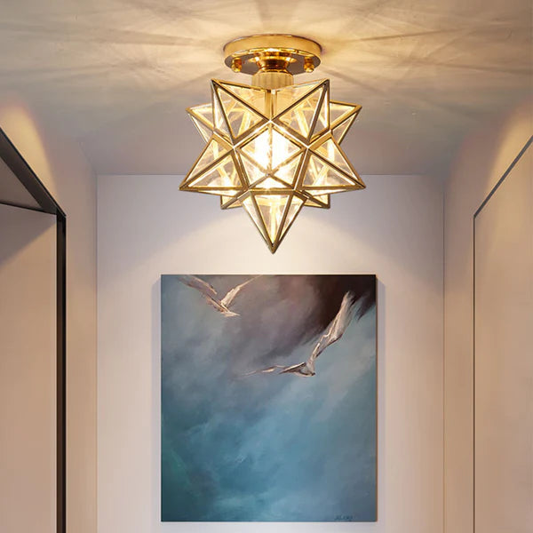 Moderne Plafondlamp Starlight met E27 Fitting – Stijlvolle Plafonniere voor Slaapkamer en Woonkamer 0