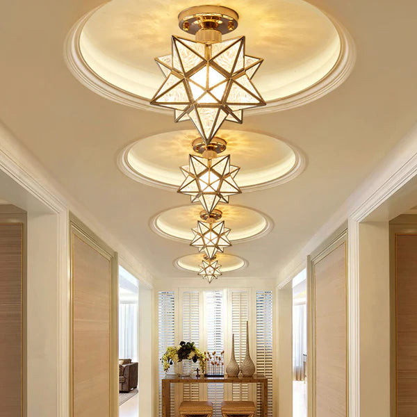 Moderne Plafondlamp Starlight met E27 Fitting – Stijlvolle Plafonniere voor Slaapkamer en Woonkamer 1