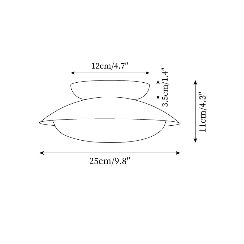 Moderne Plafondlamp met Geïntegreerde LED – Ø 25 cm voor Slaapkamer en Badkamer 5
