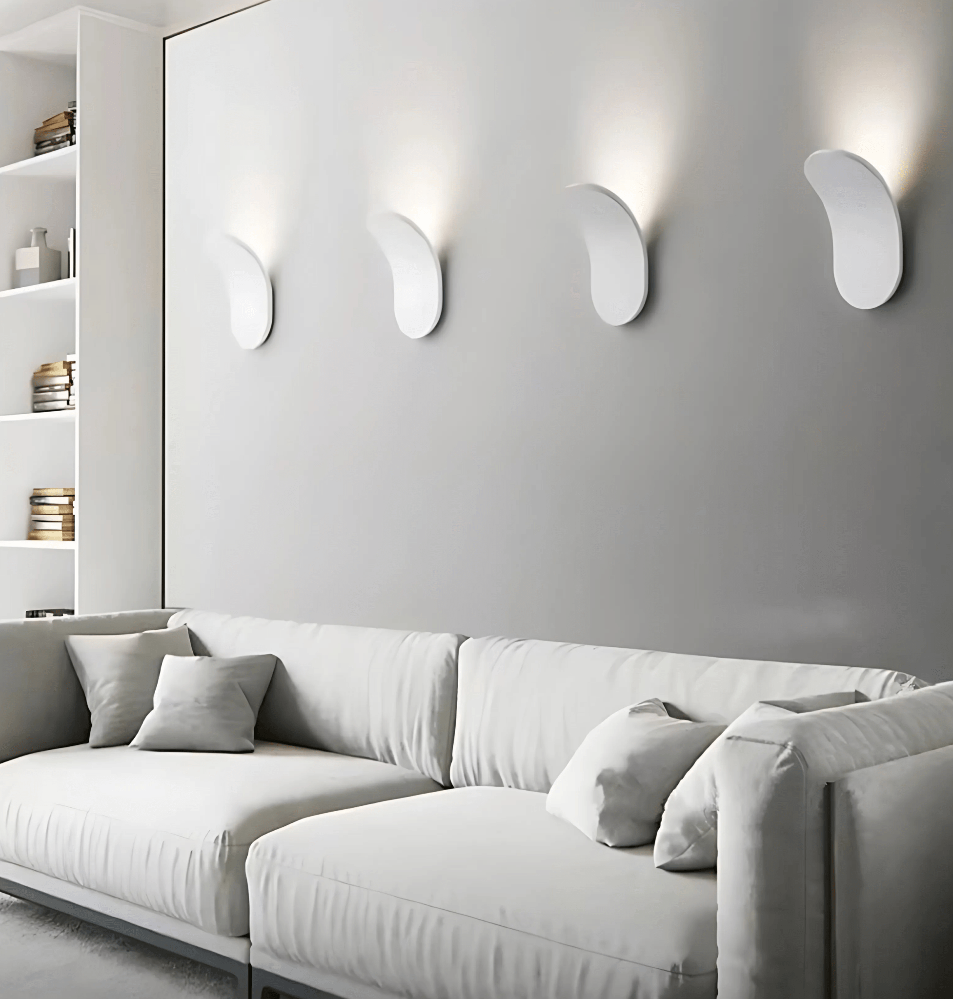 Moderne Wandlamp Zwart met Gebogen Metaal en LED Verlichting voor Binnen - Kallio Design 5