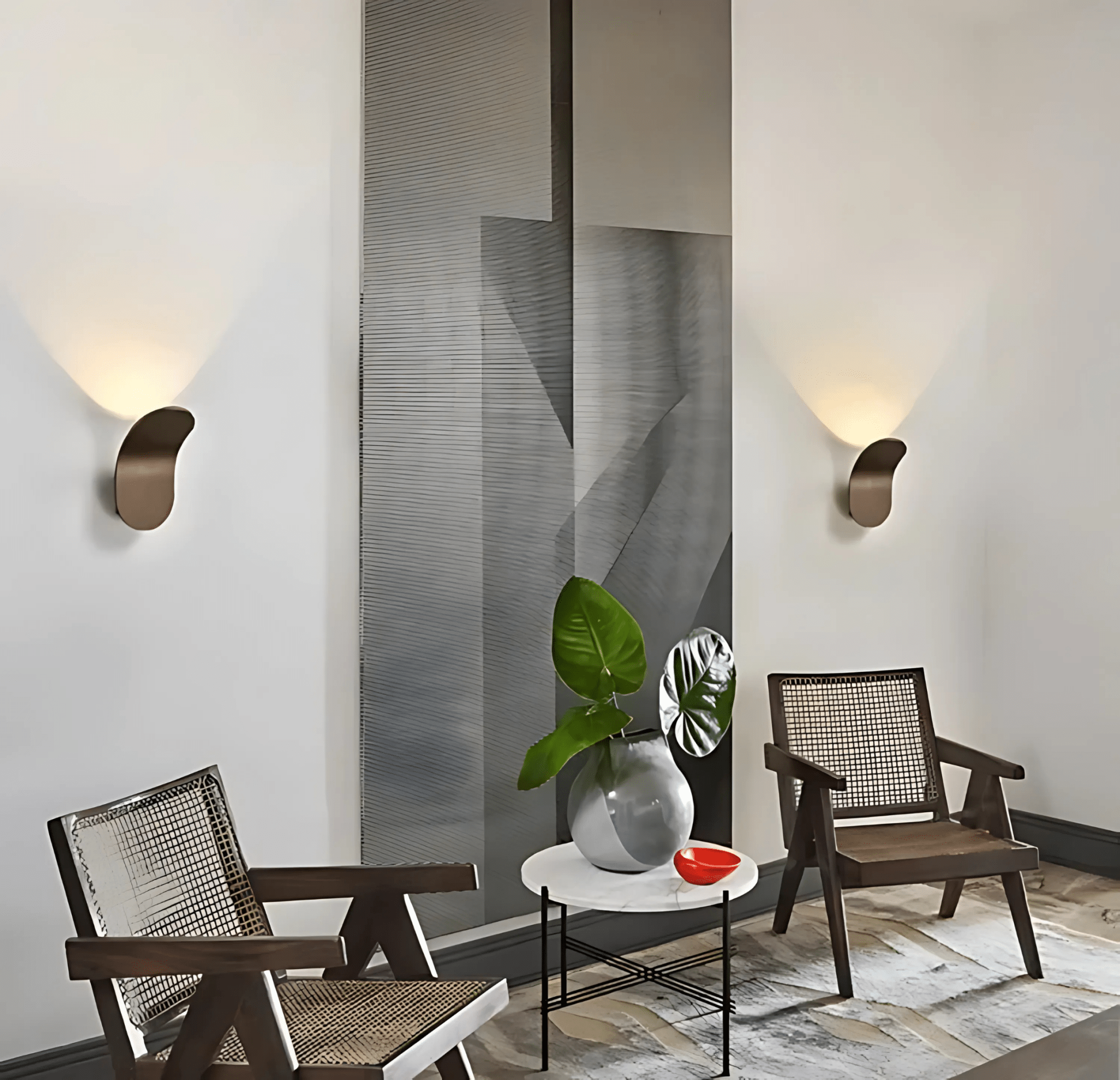 Moderne Wandlamp Zwart met Gebogen Metaal en LED Verlichting voor Binnen - Kallio Design 7