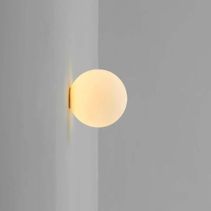 Moderne Wandlamp van Melkglas met Cirkelvormig Ontwerp voor Binnenverlichting – Zachte Verlichting 0