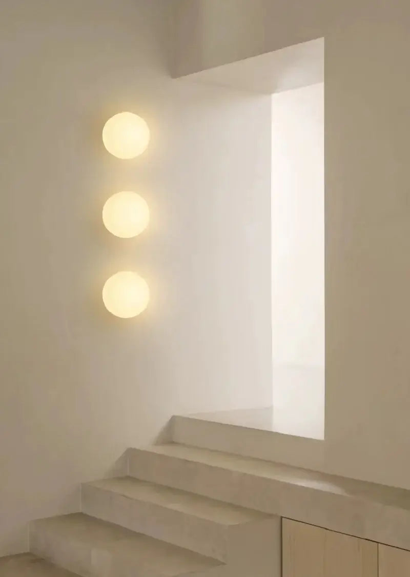 Moderne Wandlamp van Melkglas met Cirkelvormig Ontwerp voor Binnenverlichting – Zachte Verlichting 8