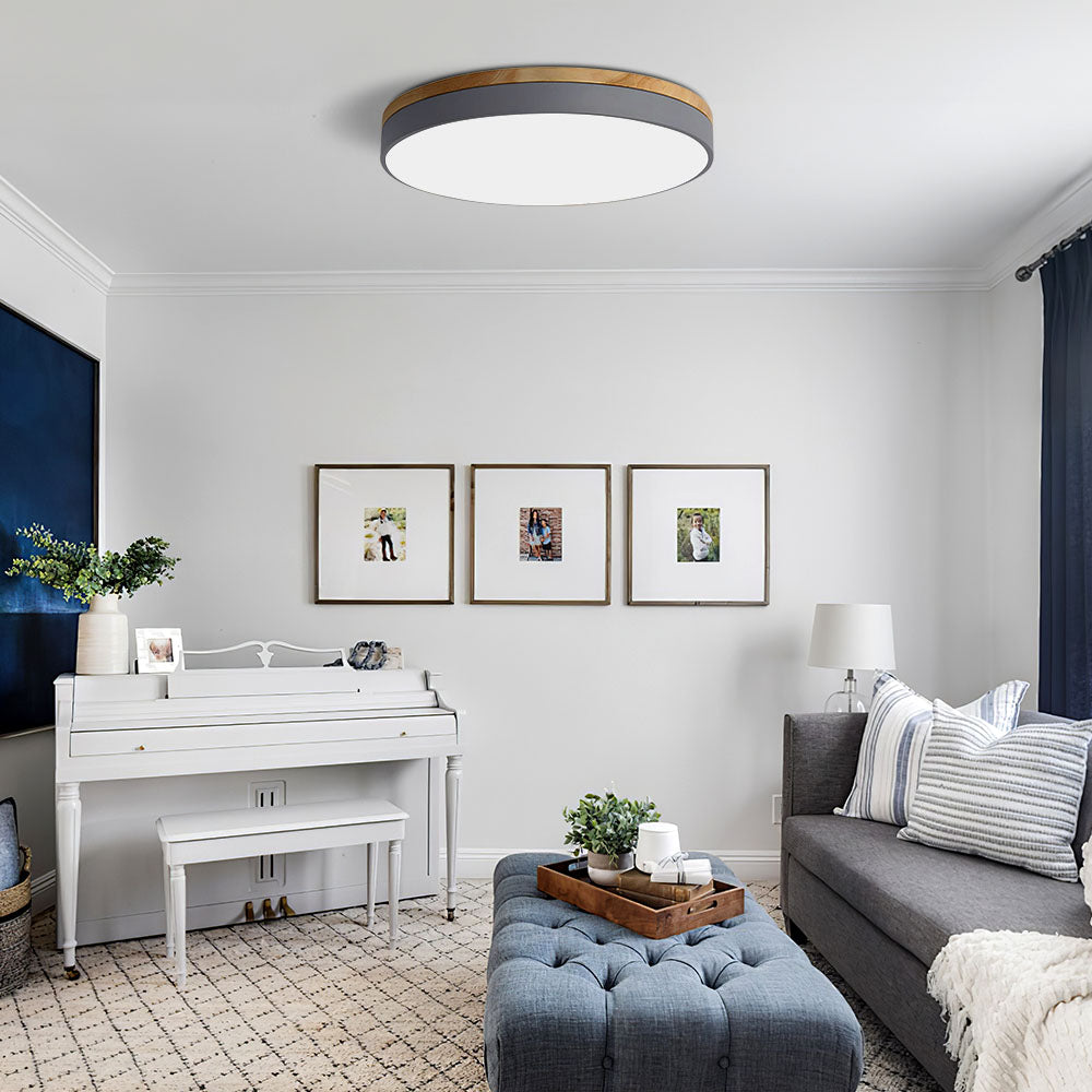 Natuurlijke Plafondlamp met Warm LED Licht voor Slaapkamer – Diverse Maten Verkrijgbaar 1