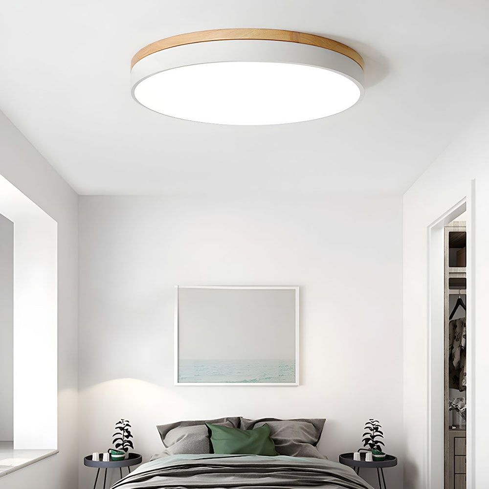 Natuurlijke Plafondlamp met Warm LED Licht voor Slaapkamer – Diverse Maten Verkrijgbaar 5