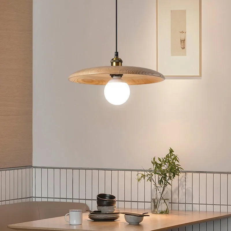 Noordse Houten Hanglamp voor Woonkamer, Eetkamer en Slaapkamer – Stijlvolle Verlichting voor Eettafel 4