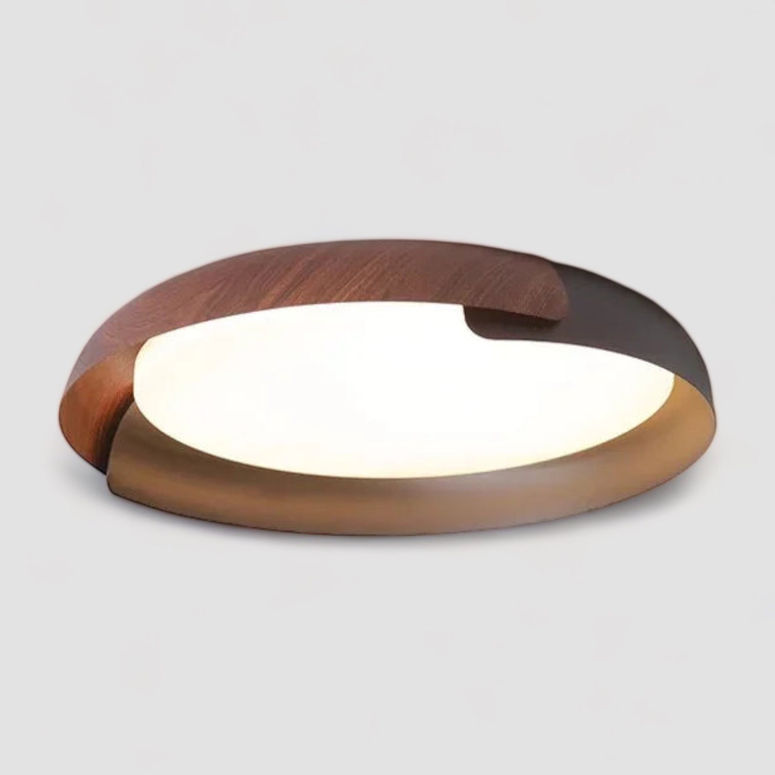 Noordse Minimalistische Houten Plafondlamp – LED Plafonniere voor Slaapkamer en Woonkamer 1