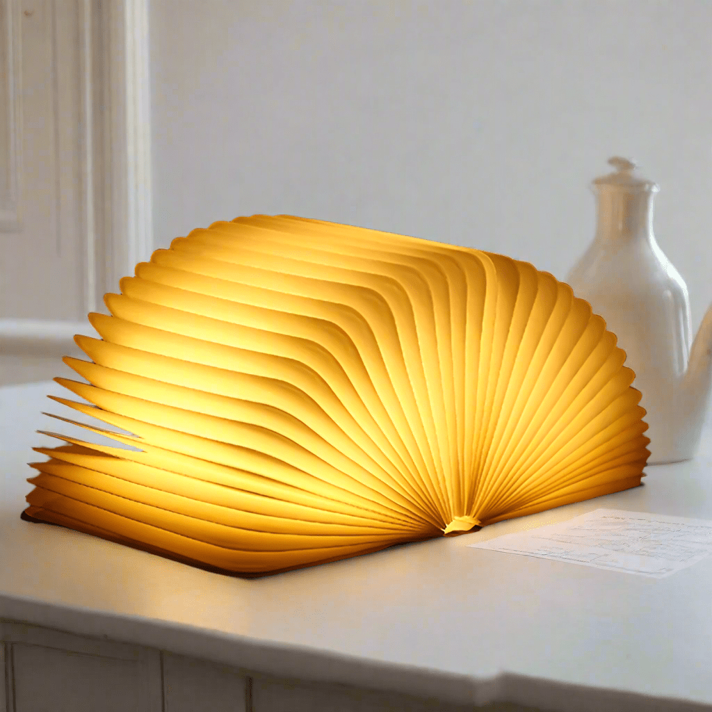 Oplaadbare Tafellamp met LED Verlichting en Creatief Boekdesign 0