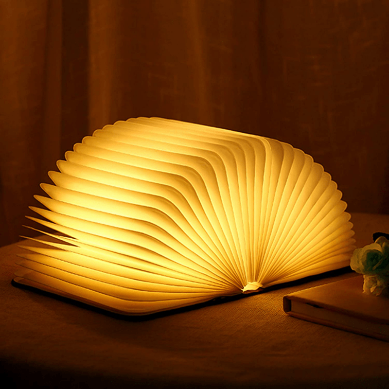 Oplaadbare Tafellamp met LED Verlichting en Creatief Boekdesign 1