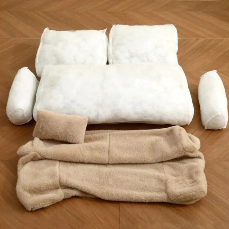 Orthopedisch Hondenbed met Verhoogde Randen en Machinewasbare Hoes 2