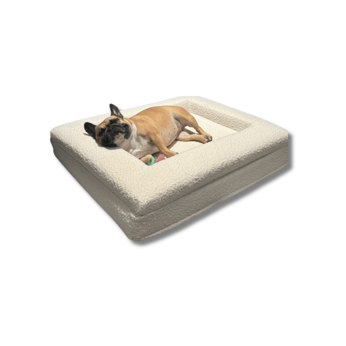 Orthopedisch Hondenkussen met Memory Foam en Wasbare Bouclé Hoes 0