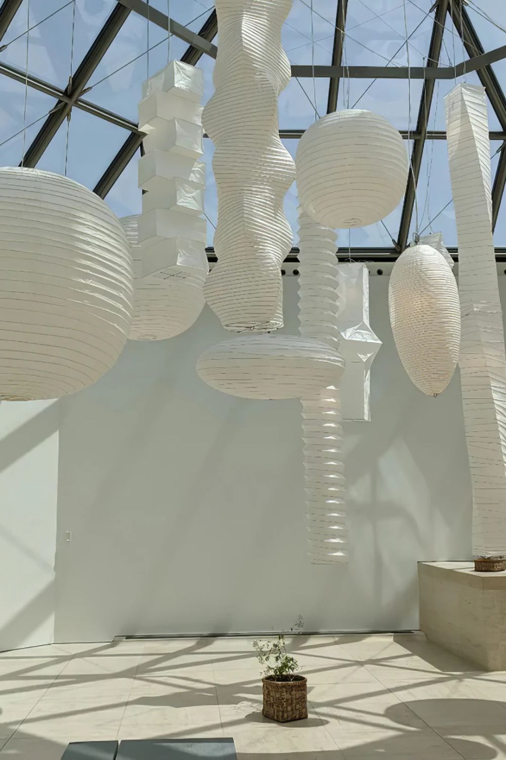 Ovalen Hanglamp van Bamboe en Washi Papier voor Woonkamer, Eetkamer en Slaapkamer – Warm Licht 4