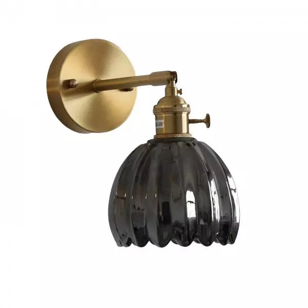 Retro Glazen Wandlamp in Tulpvorm – Vintage Muurlamp voor Binnen met Warm Wit Licht 10