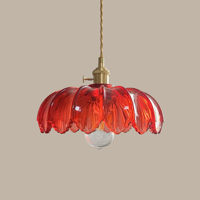 Retro Hanglamp voor Woonkamer en Eetkamer – Elegante Petal Lamp van Metaal en Glas 12