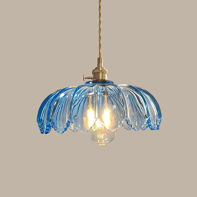 Retro Hanglamp voor Woonkamer en Eetkamer – Elegante Petal Lamp van Metaal en Glas 9
