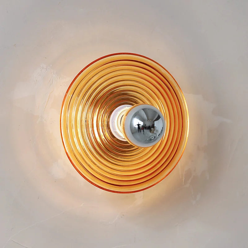 Retro Vintage Glazen Wandlamp - Stijlvolle Muurlamp voor Binnen met Dimbare Verlichting 2