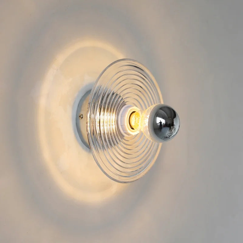 Retro Vintage Glazen Wandlamp - Stijlvolle Muurlamp voor Binnen met Dimbare Verlichting 3