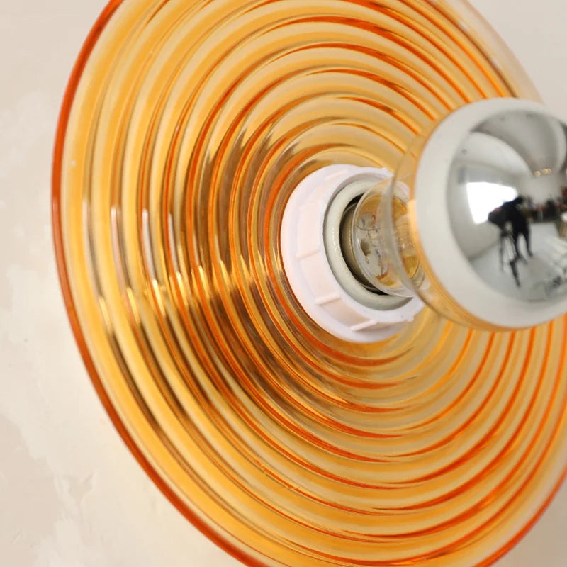 Retro Vintage Glazen Wandlamp - Stijlvolle Muurlamp voor Binnen met Dimbare Verlichting 6