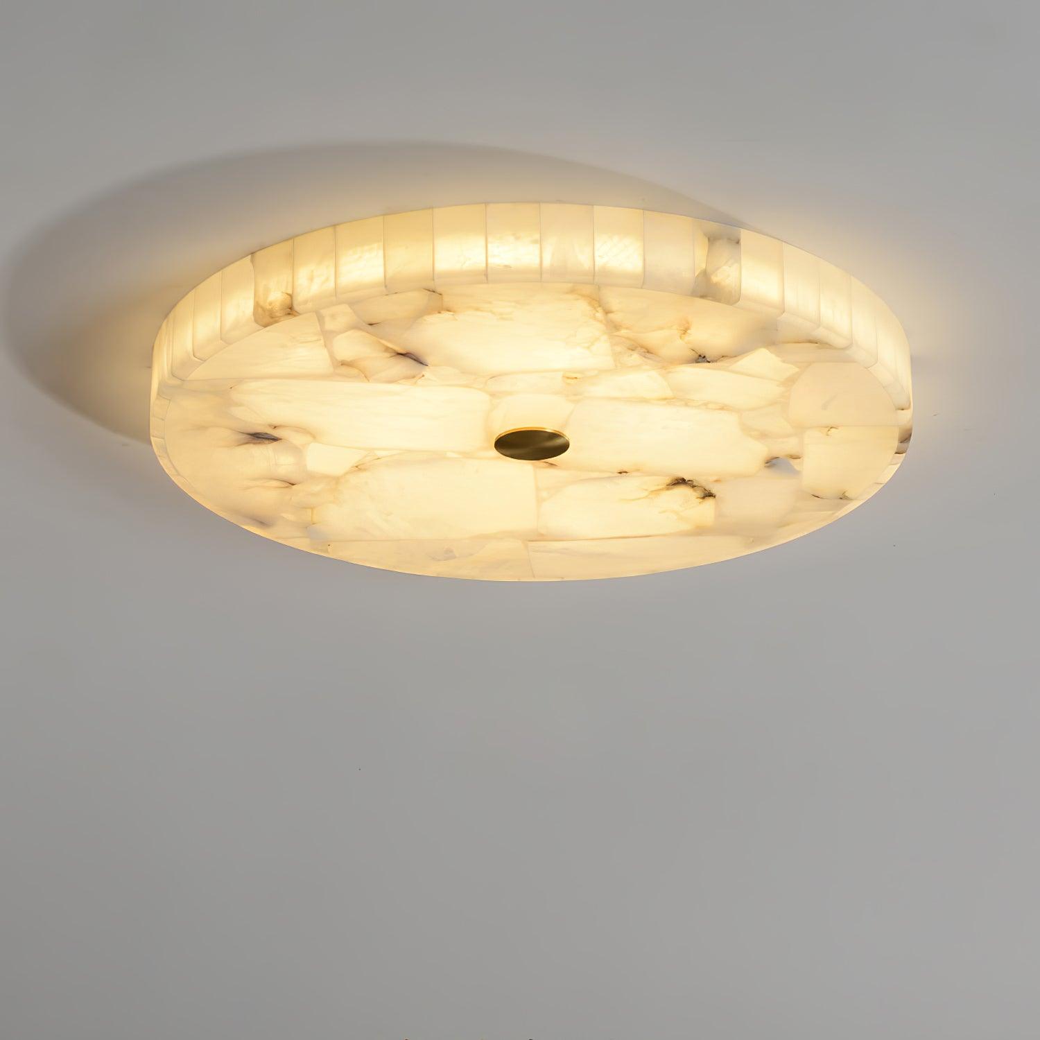 Ronde Albast Plafondlamp met Geïntegreerde LED voor Slaapkamer en Woonkamer – Modern Design 7