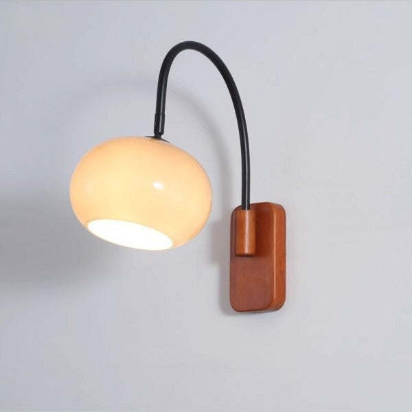 Roteerbaar Glazen Wandlicht met Persimmon Schaduw – Modern Muurlicht voor Woonkamer en Slaapkamer 8