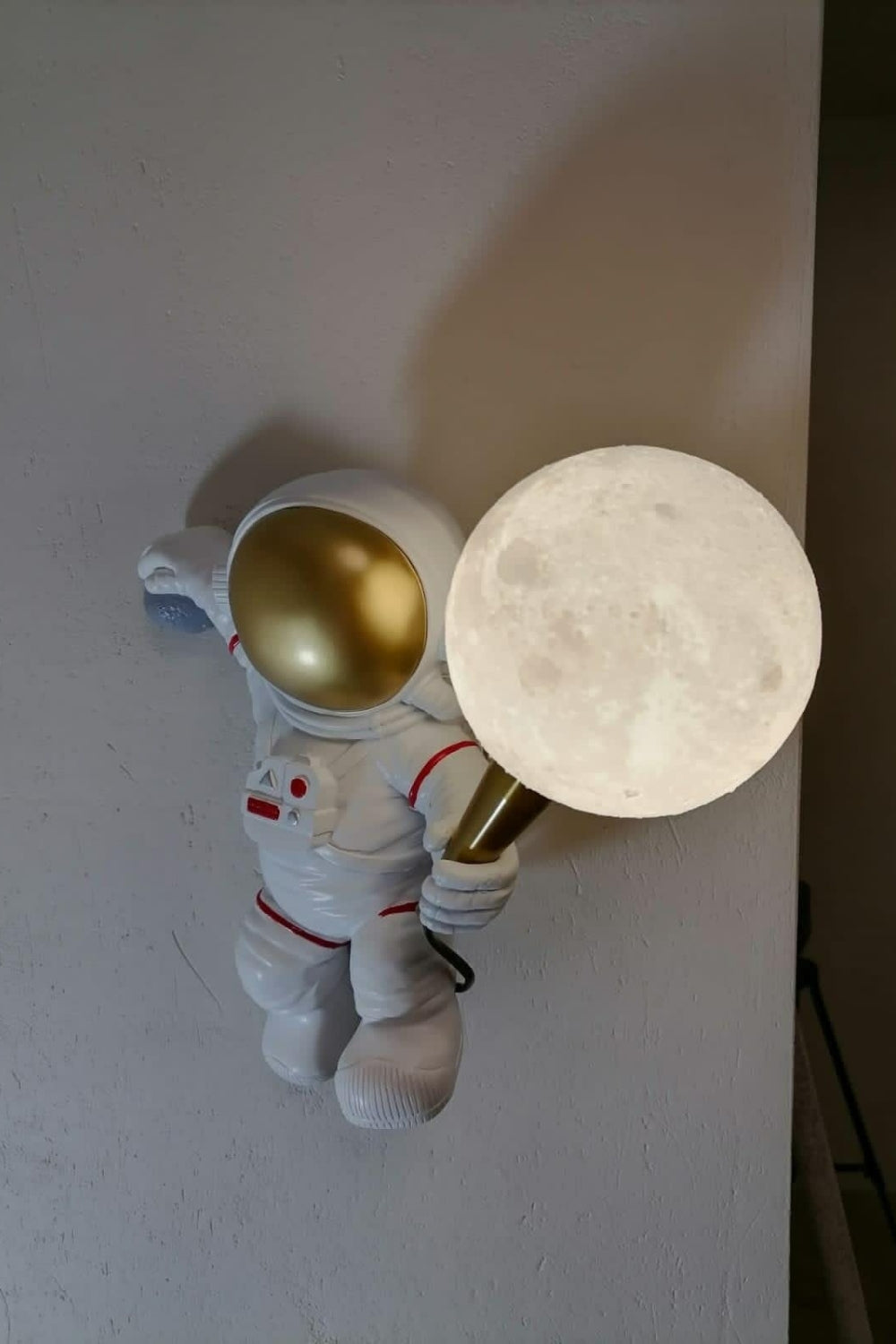 Ruimtevaart Astronaut Wandlamp met Warm LED Licht – Creatieve Muurlamp voor Binnen Decoratie 5