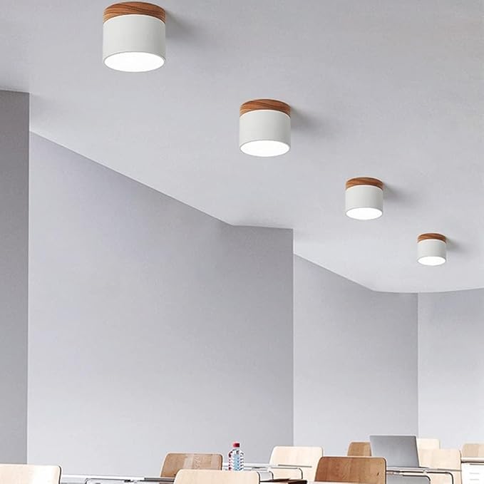 Scandinavische LED Plafondlamp Cilinder – Energiezuinige Plafonniere voor Moderne Ruimtes 2