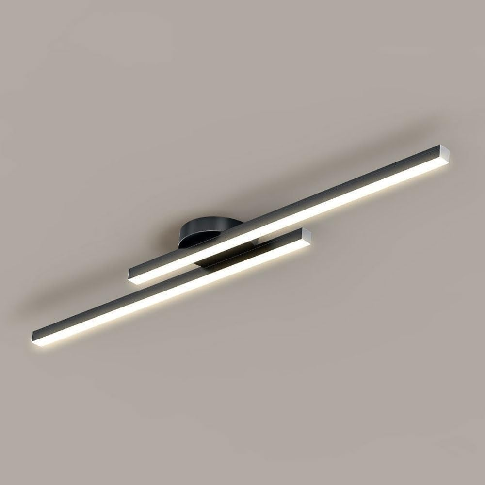 Slank Aluminium LED Plafondlicht Semi-Flush Mount voor Moderne Interieurs - Warm Wit 18W 1