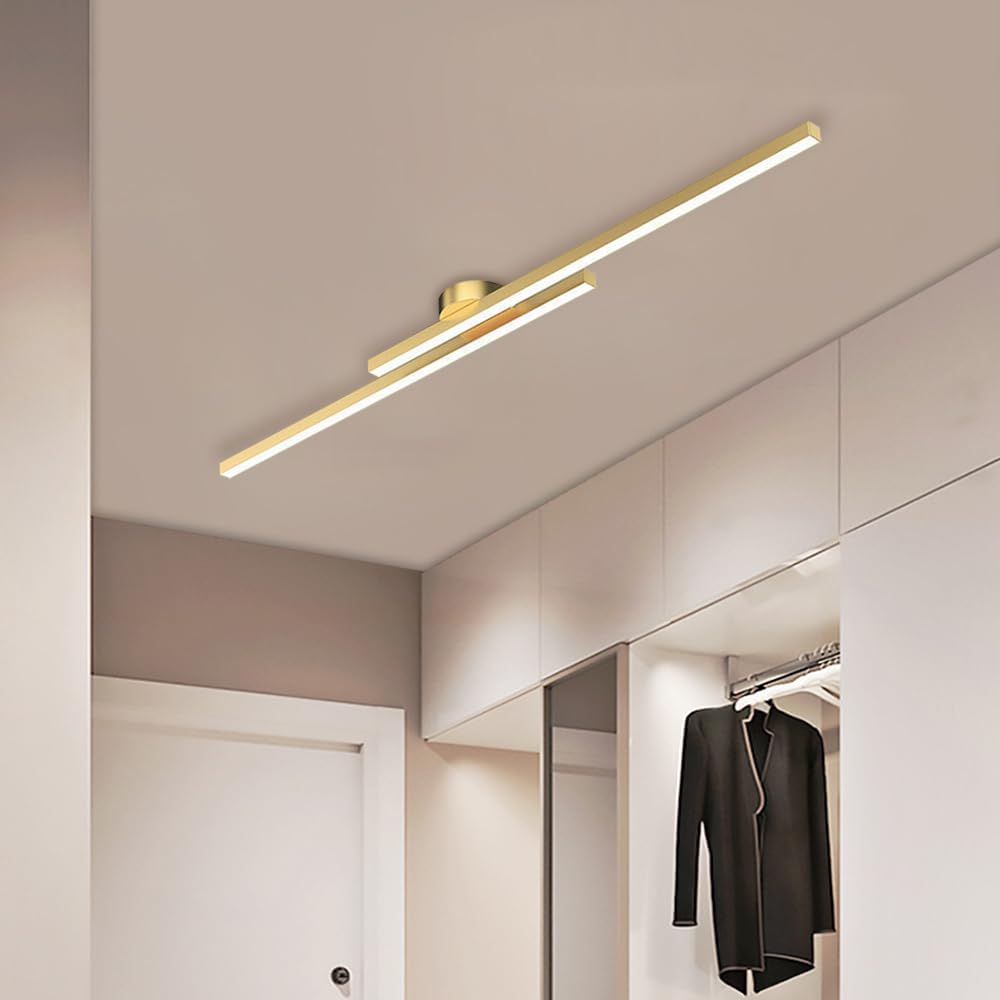 Slank Aluminium LED Plafondlicht Semi-Flush Mount voor Moderne Interieurs - Warm Wit 18W 12