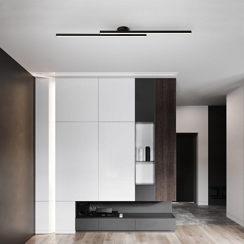 Slank Aluminium LED Plafondlicht Semi-Flush Mount voor Moderne Interieurs - Warm Wit 18W 5